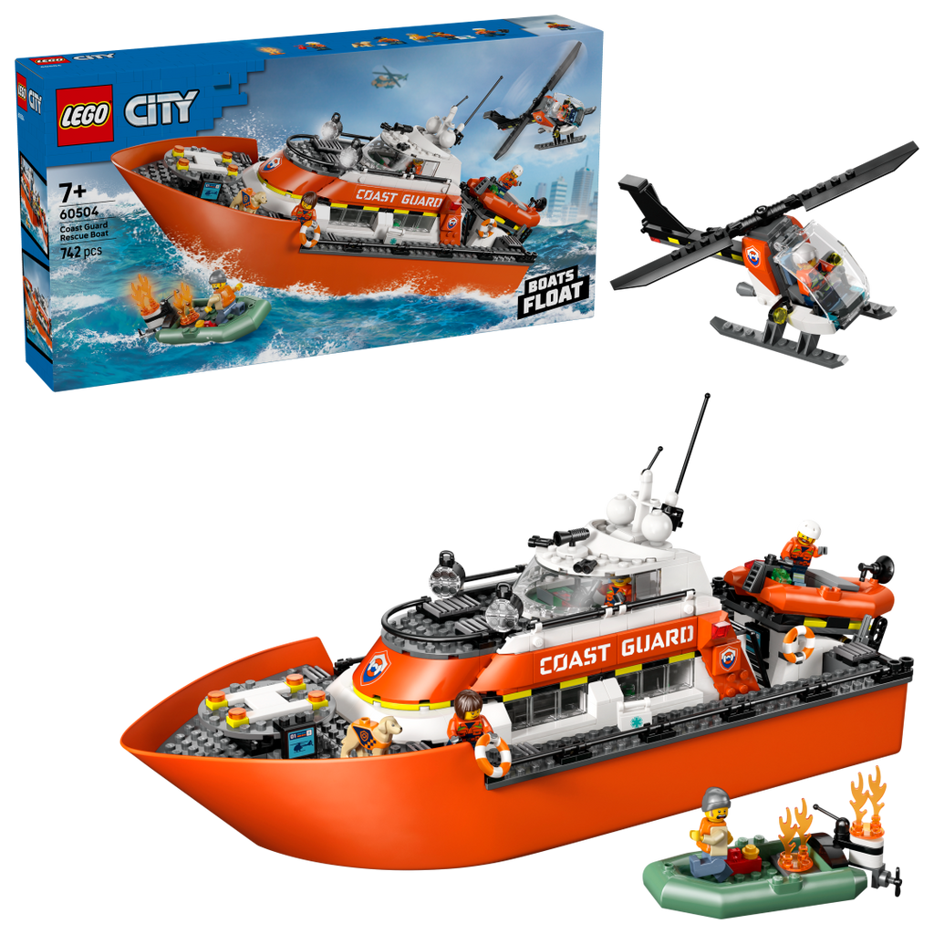 LEGO City Coast Guard Rescue Boat & Helicopter | 60504
