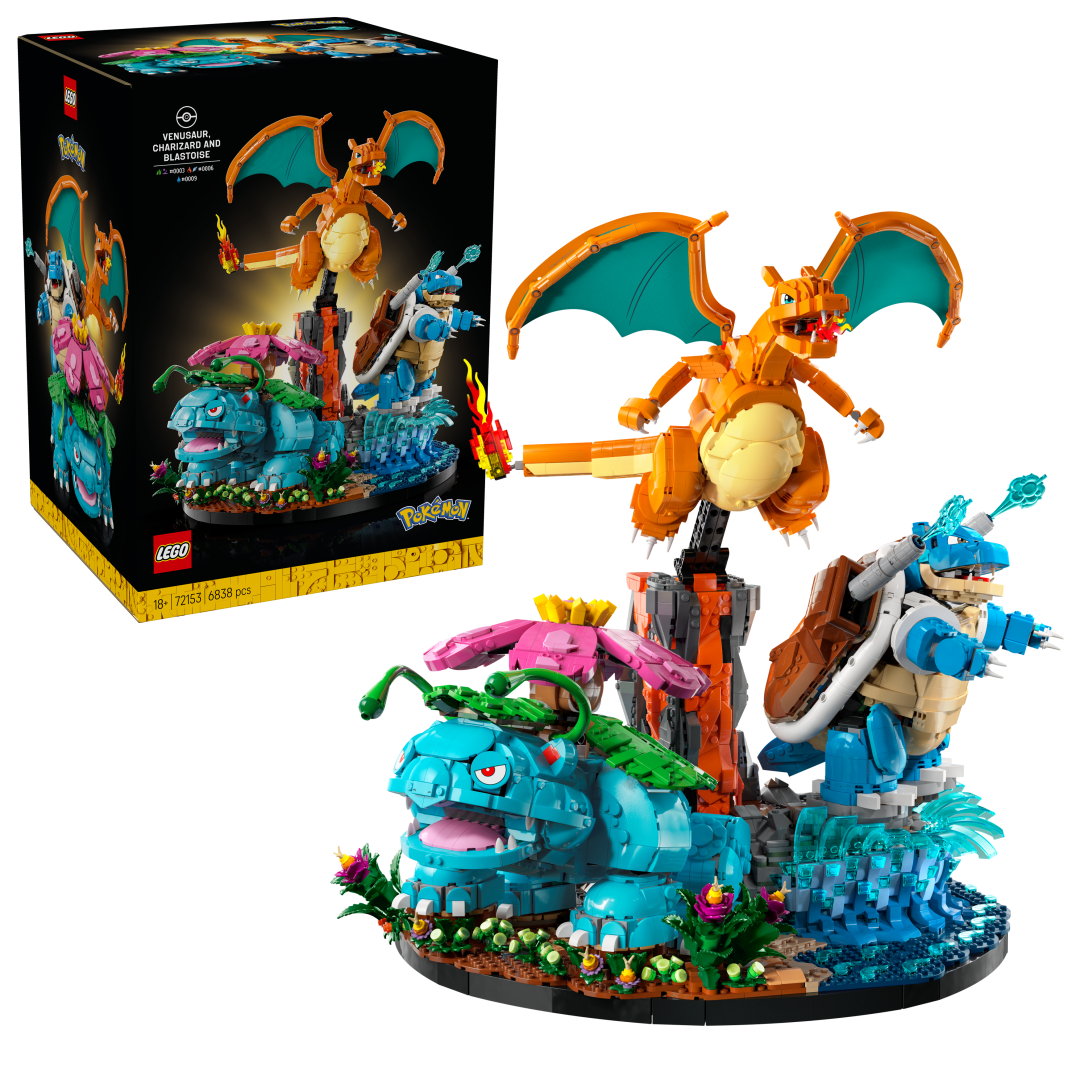 LEGO Pokémon Venusaur, Charizard and Blastoise | 72153