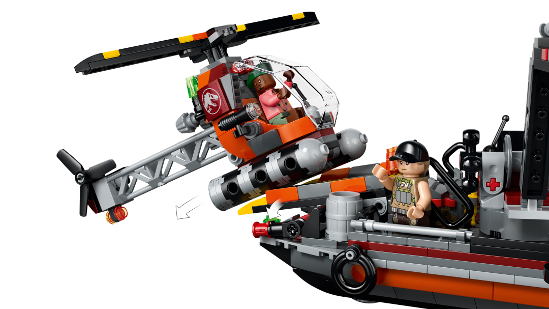 LEGO Jurassic World Mosasaurus Dinosaur Boat Attack | 77983